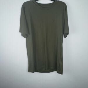 True Religion Men's T-Shirt Cotton Size XXL Green Causal Preppy Streetwear